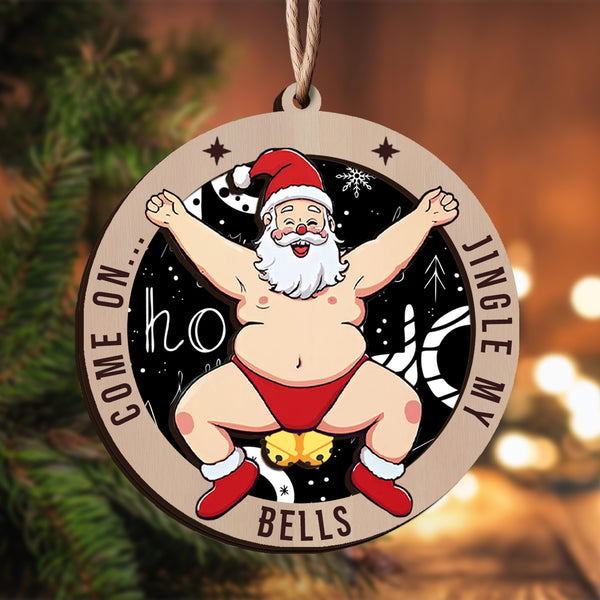 Rude Santa Ornament