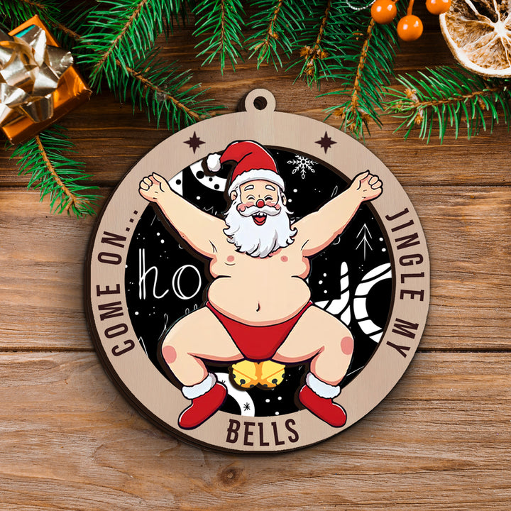 Rude Santa Ornament