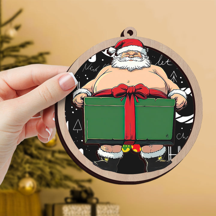 Santa Gift Ornament