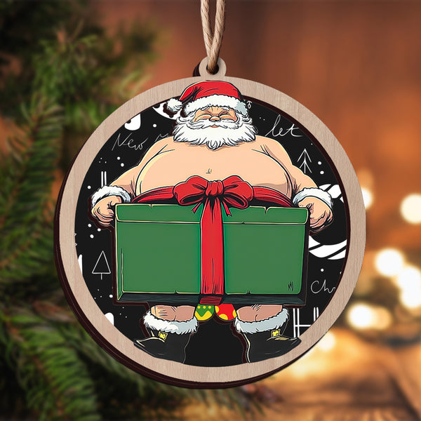 Santa Gift Ornament