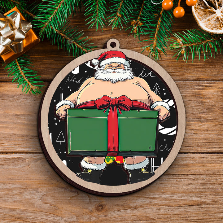 Santa Gift Ornament