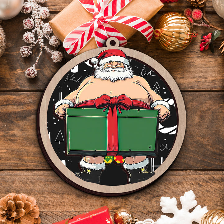 Santa Gift Ornament