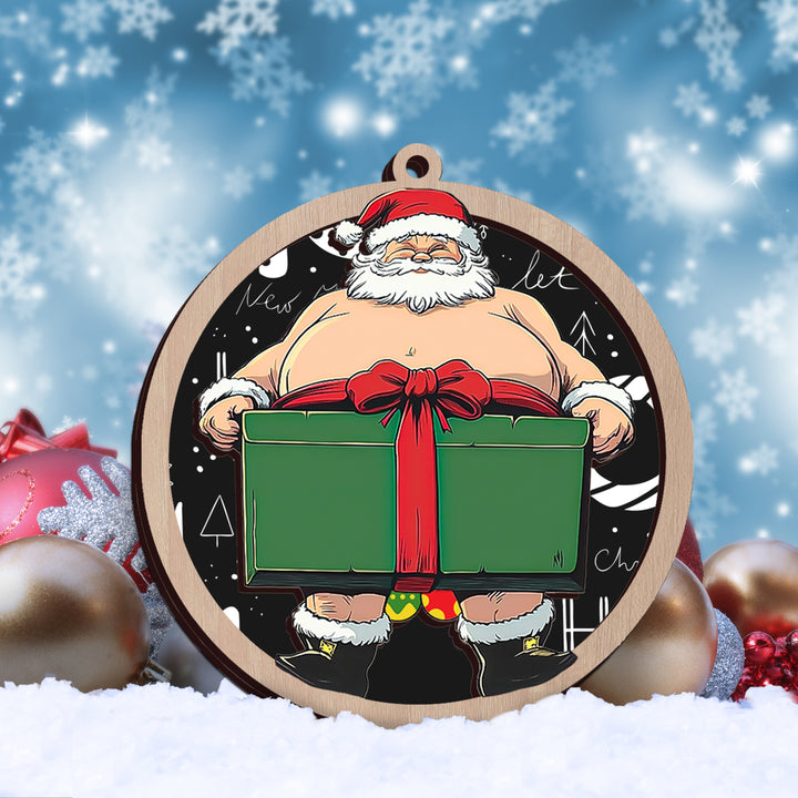 Santa Gift Ornament