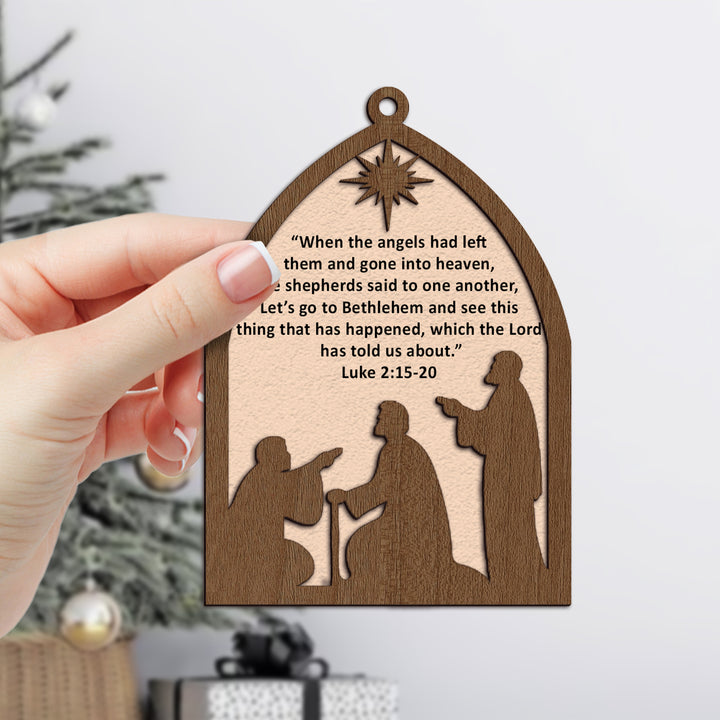 Luke 2:15-20 Ornament