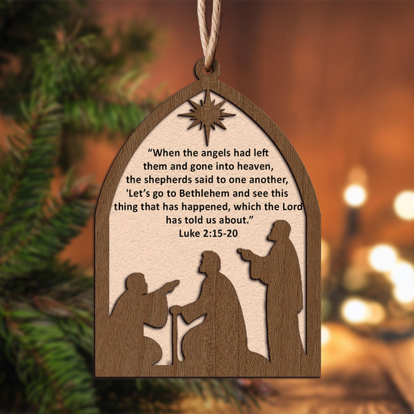 Luke 2:15-20 Ornament