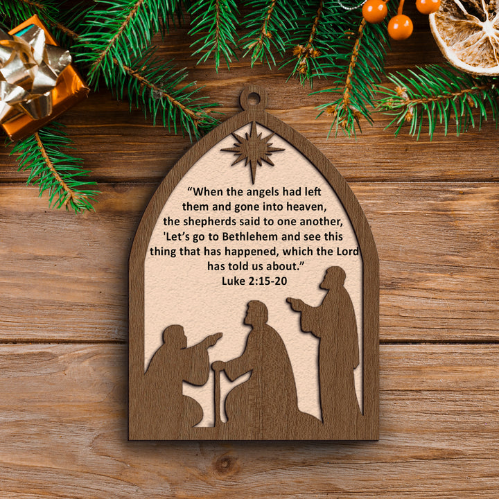 Luke 2:15-20 Ornament