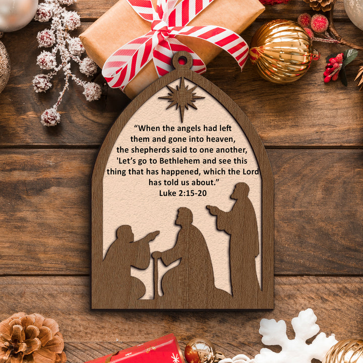 Luke 2:15-20 Ornament