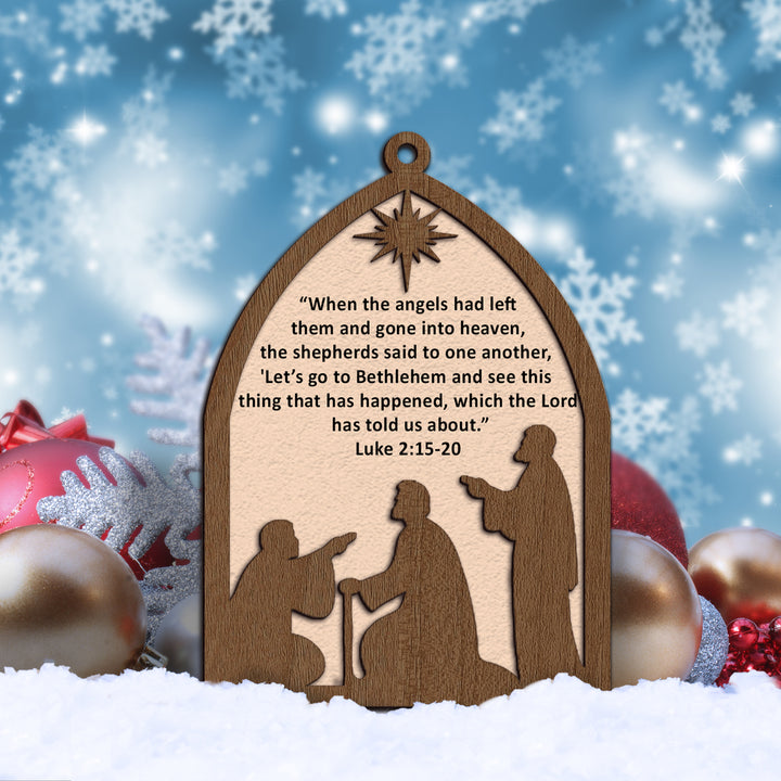 Luke 2:15-20 Ornament