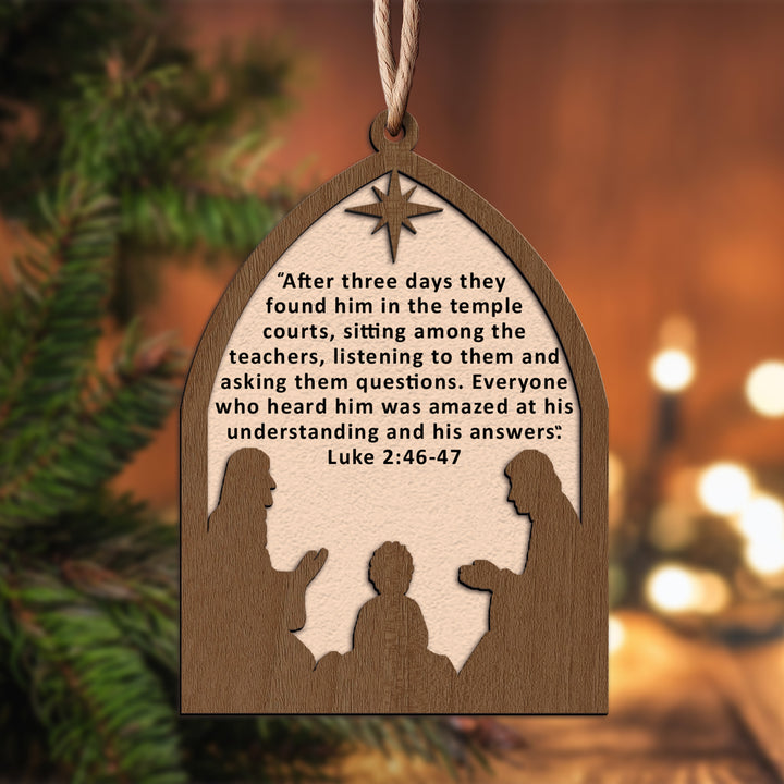 Luke 2:46-47 Ornament