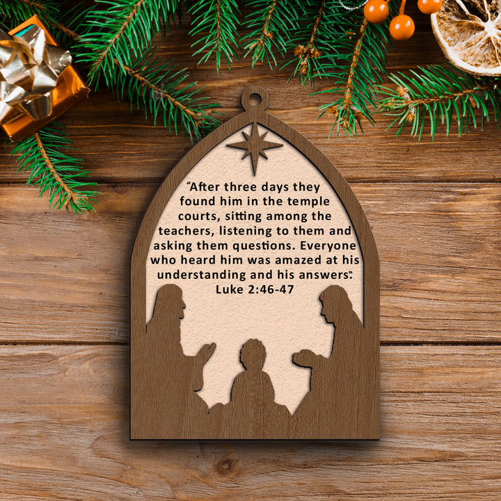 Luke 2:46-47 Ornament