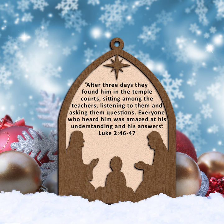 Luke 2:46-47 Ornament