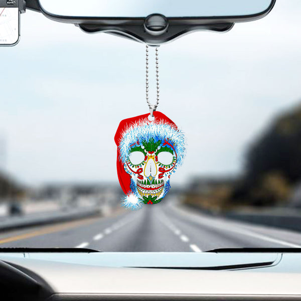 Sugar Skull Santa Christmas Car Ornament CO1210