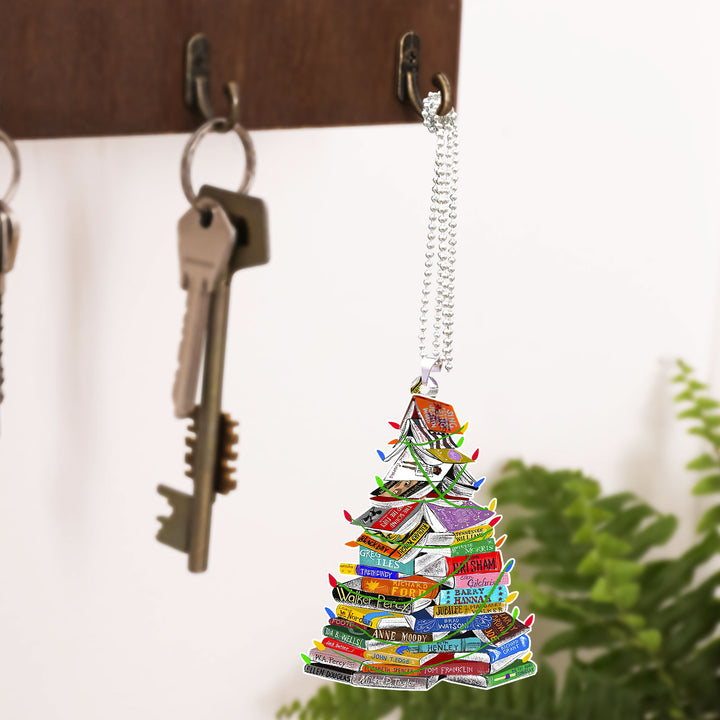 Book Christmas Tree Car Ornament CO1411