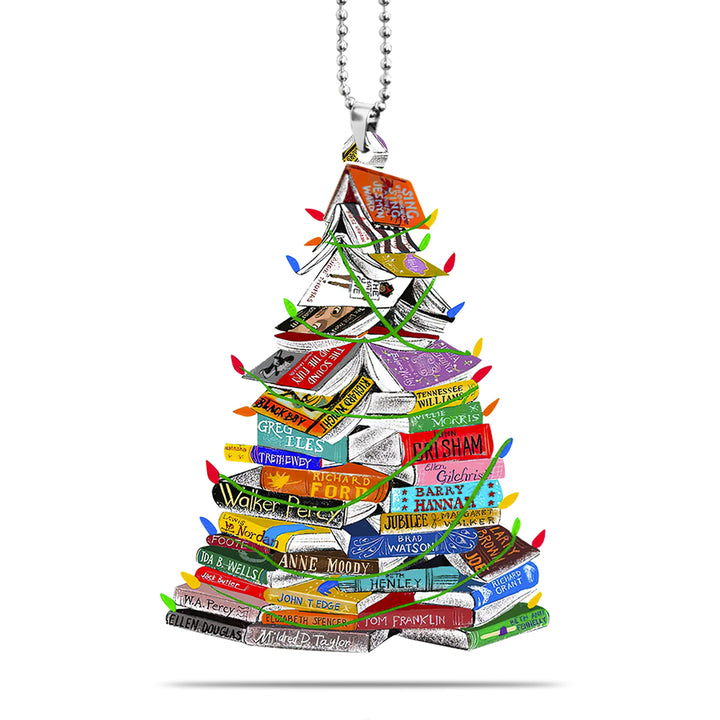 Book Christmas Tree Car Ornament CO1411