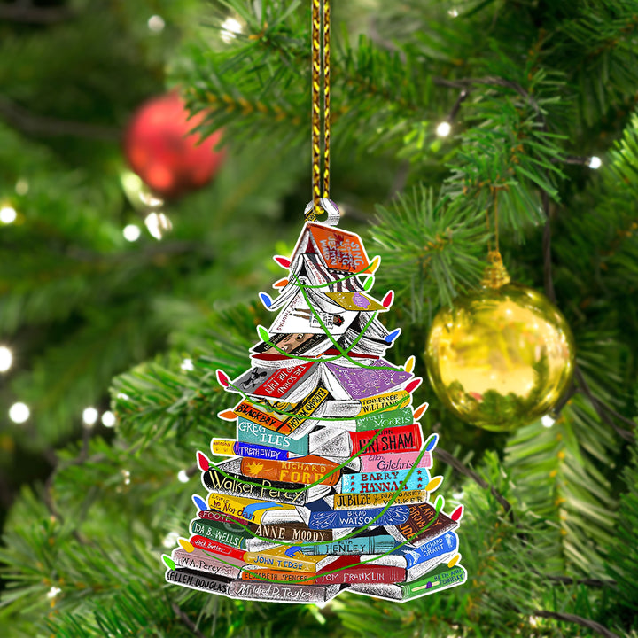 Book Christmas Tree Car Ornament CO1411