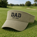 Golf Dad 2026 Embroidered Visor - Lifestyle, Khaki