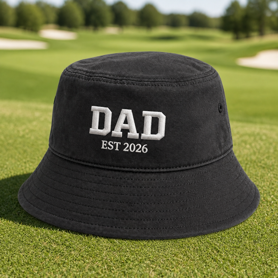 Golf Dad 2026 Embroidered Bucket Hat