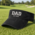 Golf Dad 2026 Embroidered Visor - Lifestyle, Black
