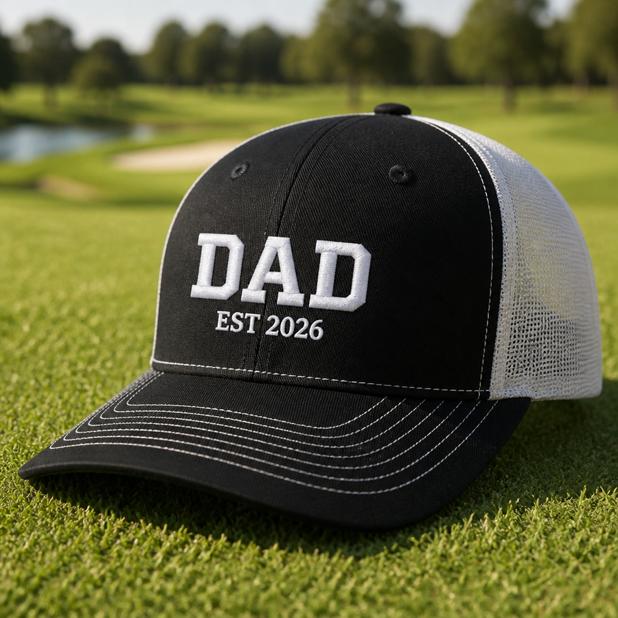 Golf Dad 2026 Embroidered Trucker Hat