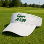 Have a day Embroidered Visor - Lifestyle, White