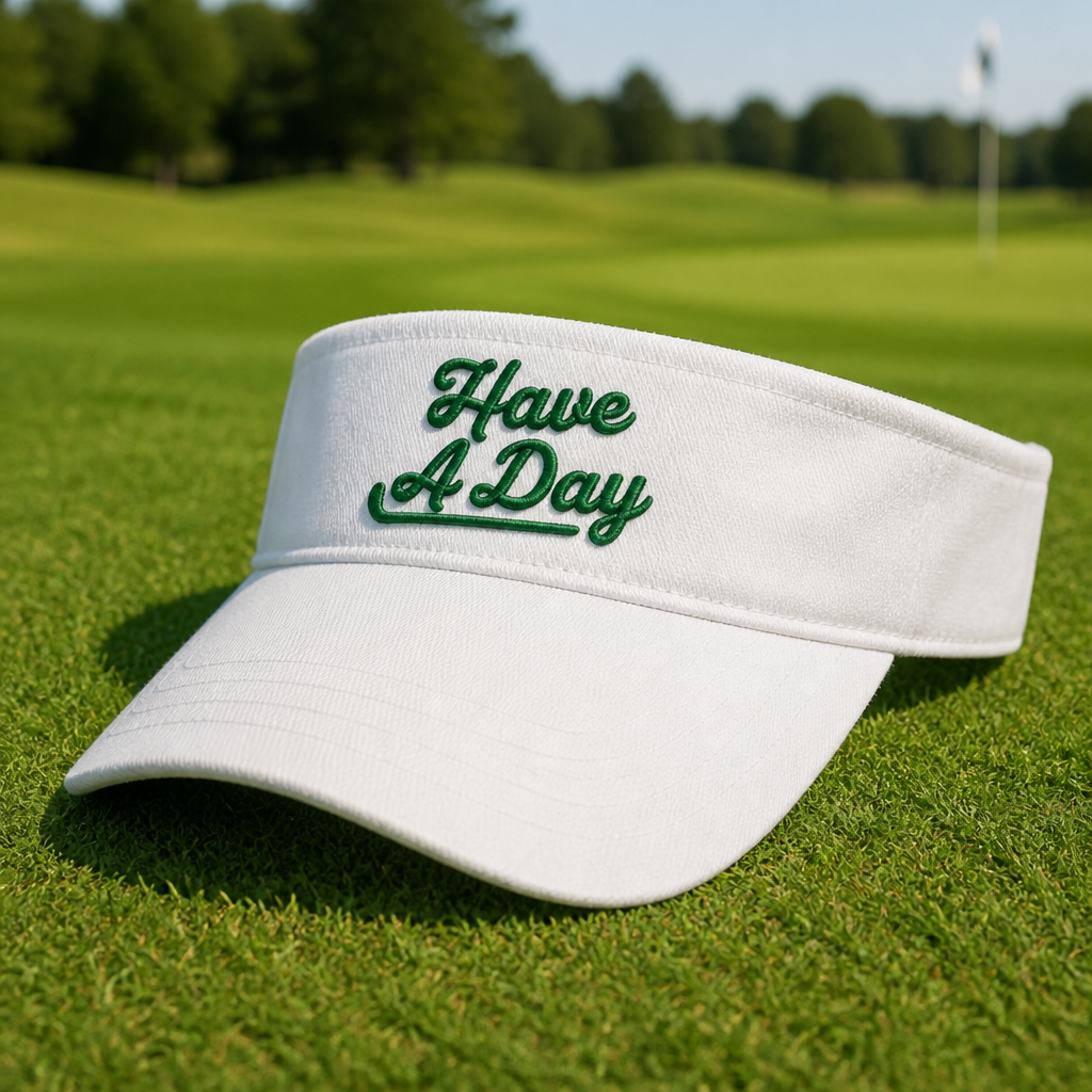 Have a day Embroidered Visor - Lifestyle, White