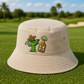 Tequila & Tee Embroidered Bucket Hat - Lifestyle, Khaki