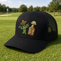 Tequila & Tee Embroidered Trucker Hat - Lifestyle, Khaki - White