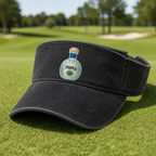 Tequila Blanco Embroidered Visor - Lifestyle, Black