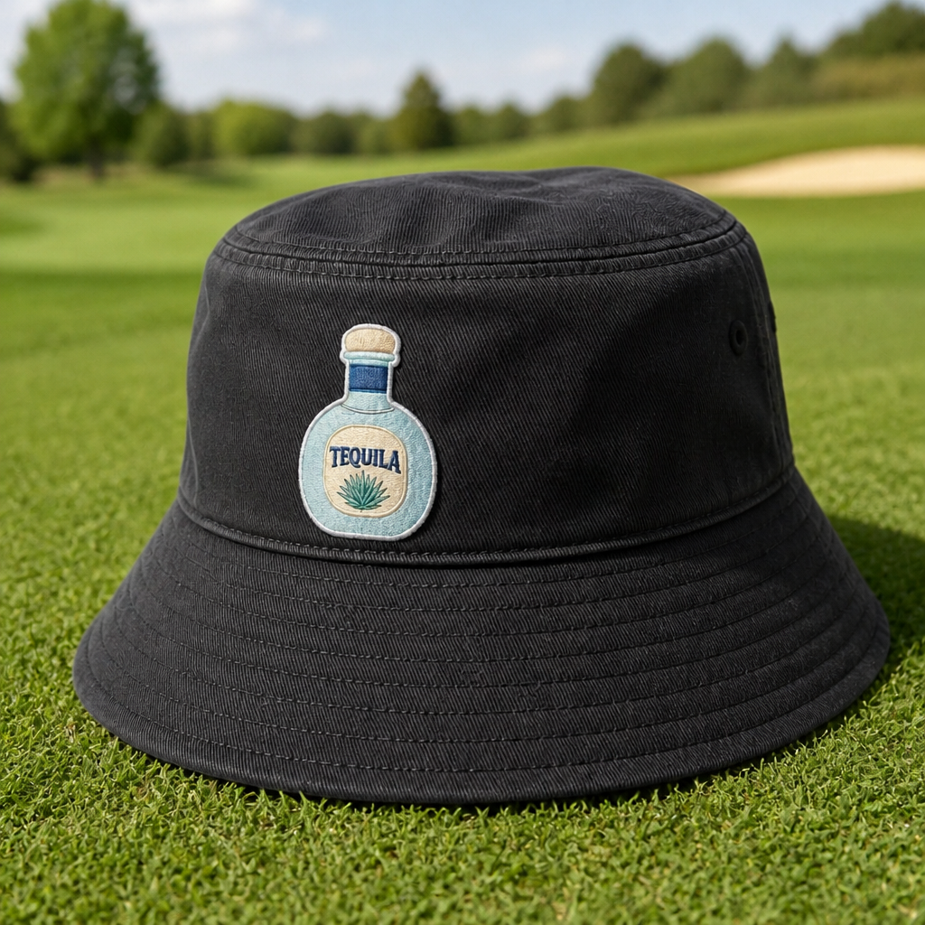 Tequila Blanco Embroidered Bucket Hat - Lifestyle, Black