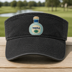 Tequila Blanco Embroidered Visor - Front View, Black