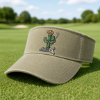 Cactus Caddie Embroidered Visor - Lifestyle, Khaki