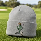 Cactus Caddie Embroidered Beanie - Lifestyle, Sport Grey