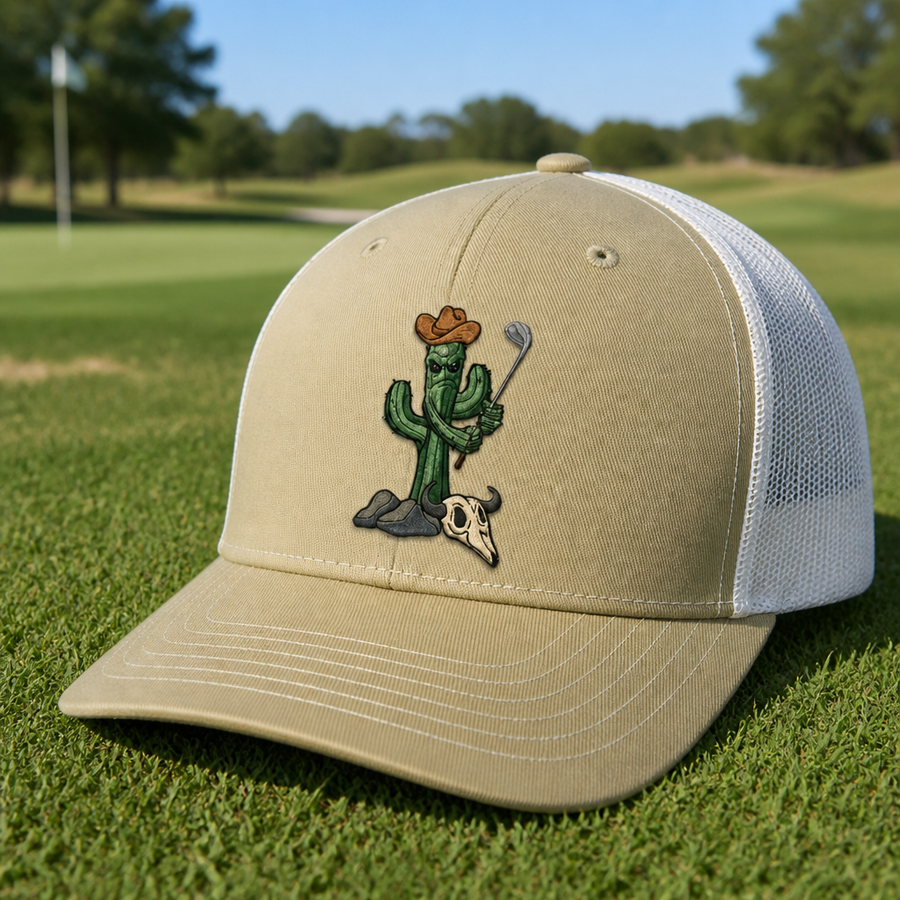 Cactus Caddie Embroidered Trucker Hat