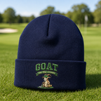 GOAT on the Green Embroidered Beanie - Lifestyle, Navy