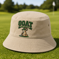 GOAT on the Green Embroidered Bucket Hat - Lifestyle, Khaki