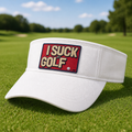 I Suck At Embroidered Visor - Lifestyle, White
