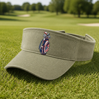 Patriot Caddie Embroidered Visor - Lifestyle, Khaki