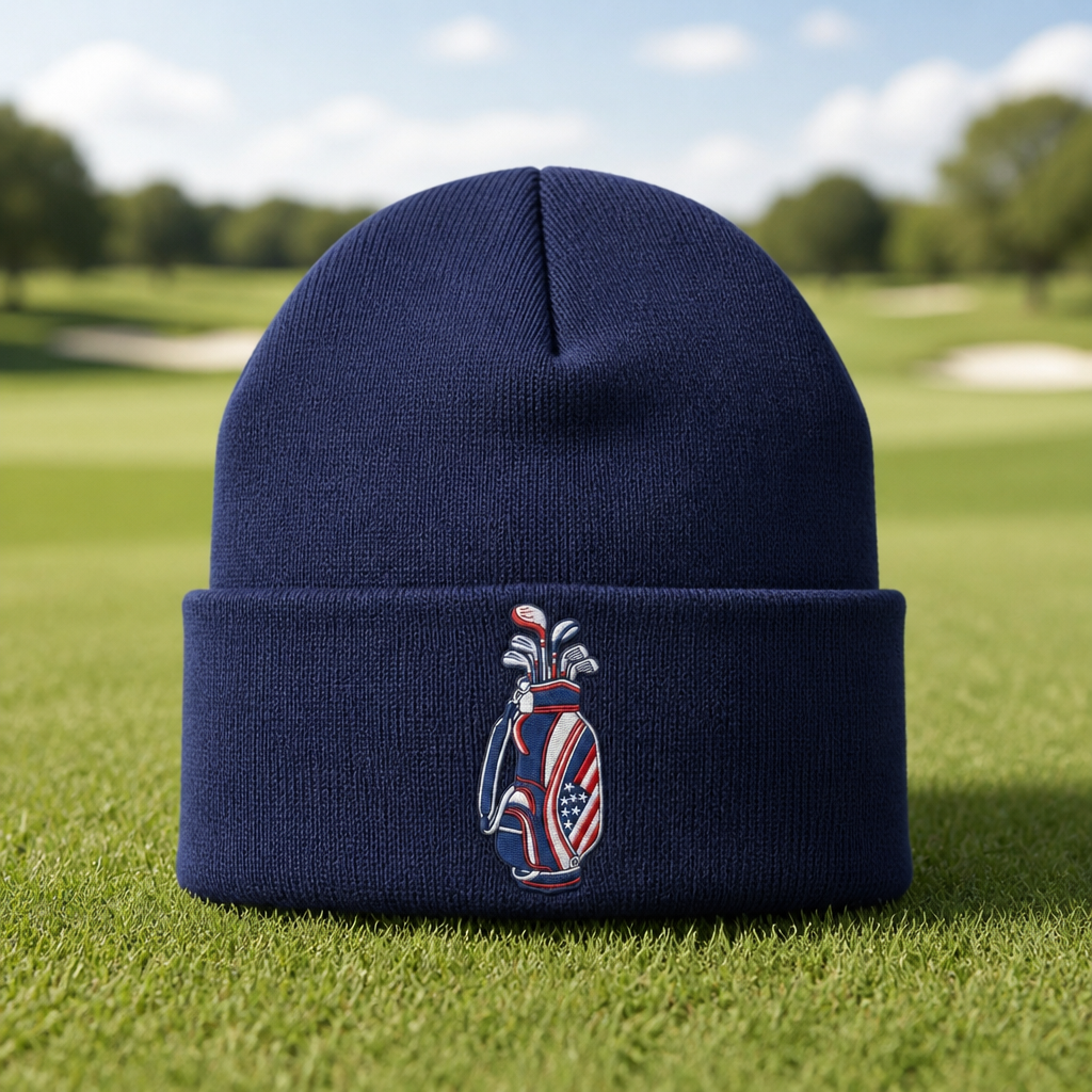 Patriot Caddie Embroidered Beanie - Lifestyle, Navy