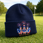 Freedom Pop Embroidered Beanie - Lifestyle, Navy