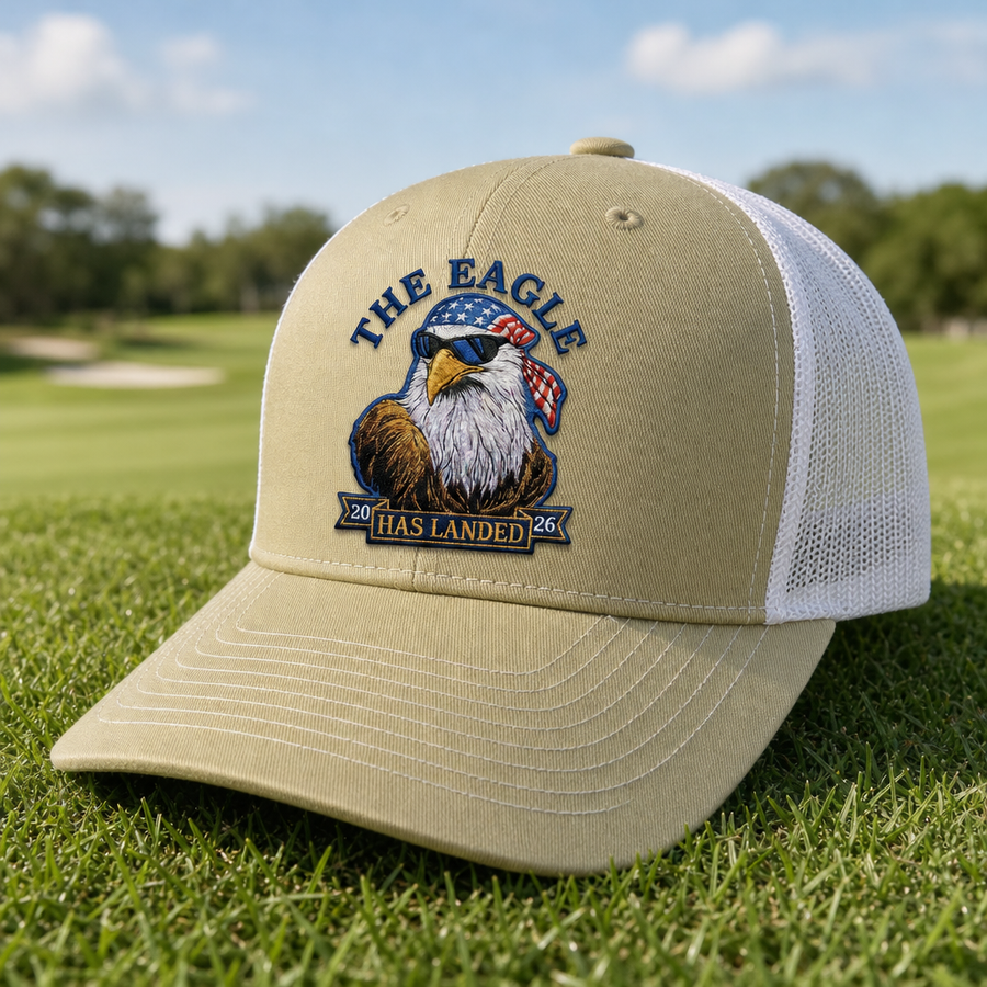 Freedom Has Landed Embroidered Trucker Hat