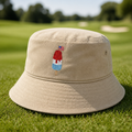Freedom Pop Embroidered Bucket Hat - Lifestyle, Khaki