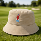 Freedom Pop Embroidered Bucket Hat - Lifestyle, Khaki