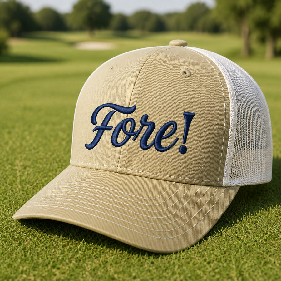 FORE! Embroidered Trucker Hat