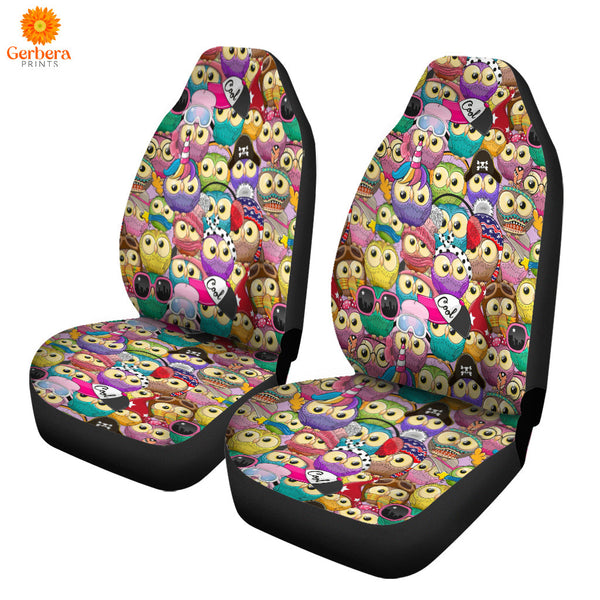 Owl Multicolor Amazing Car Seat Cover Car Interior Accessories CSC5432