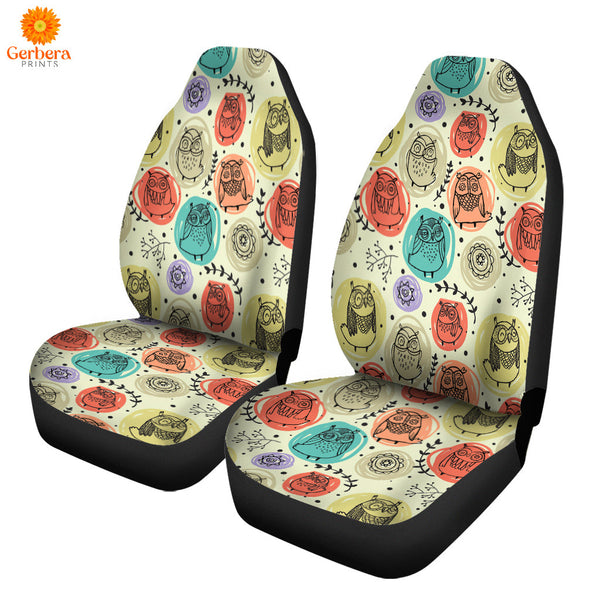 Owl Multicolor Amazing Design Car Seat Cover Car Interior Accessories CSC5429
