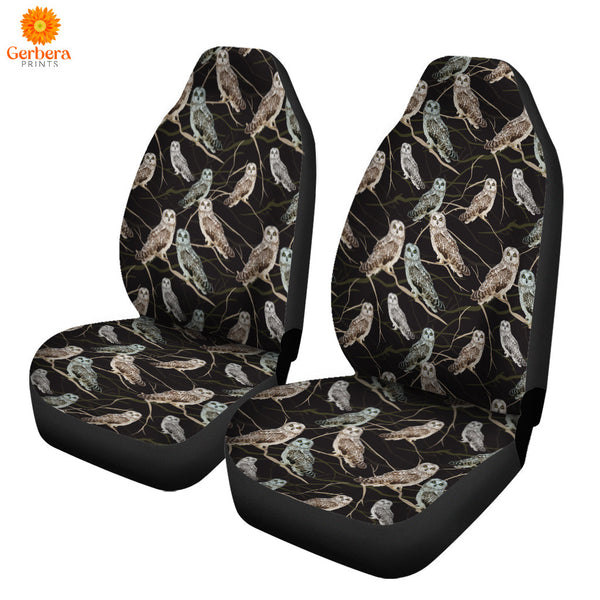 Owl Sitting On Branch Car Seat Cover Car Interior Accessories CSC5426
