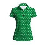 Stick Figure Polo Shirt For Women