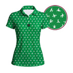 Stick Figure Polo Shirt For Women