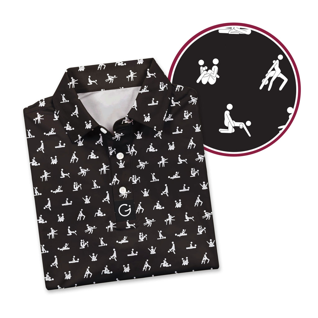 Stick Figure S-e-x Ed - Funny Golf Polo Shirt