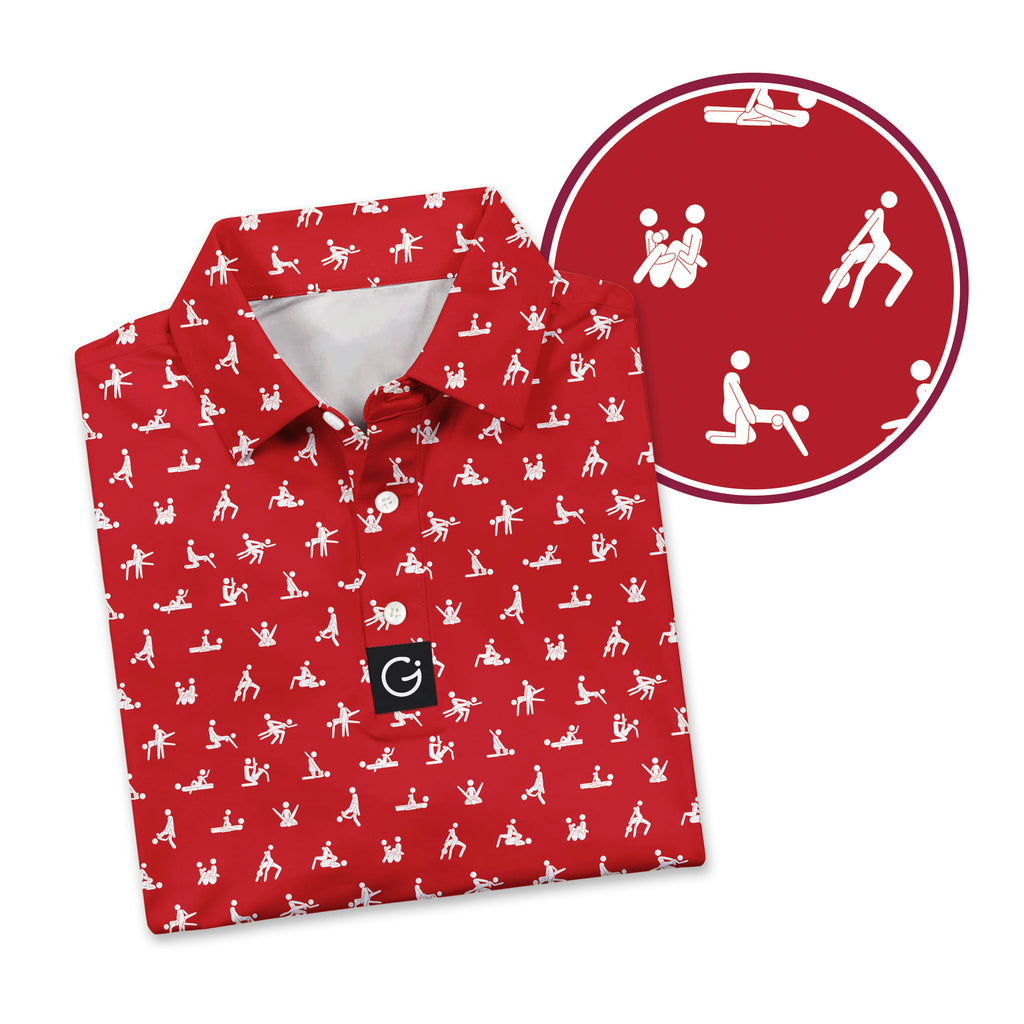Stick Figure S-e-x Ed - Funny Golf Polo Shirt